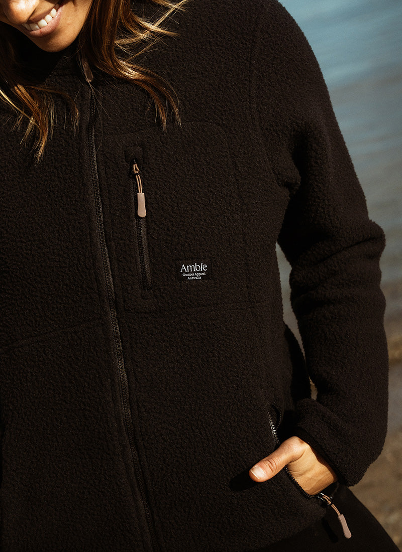 Flinders Fleece Jacket - Black