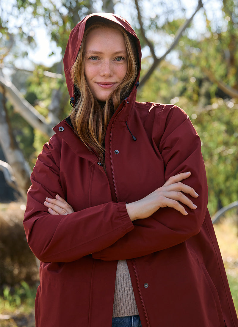 Refuge Waterproof Jacket - Terracotta