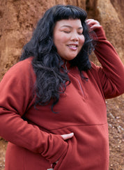 Sugarloaf Fleece Jumper - Terracotta