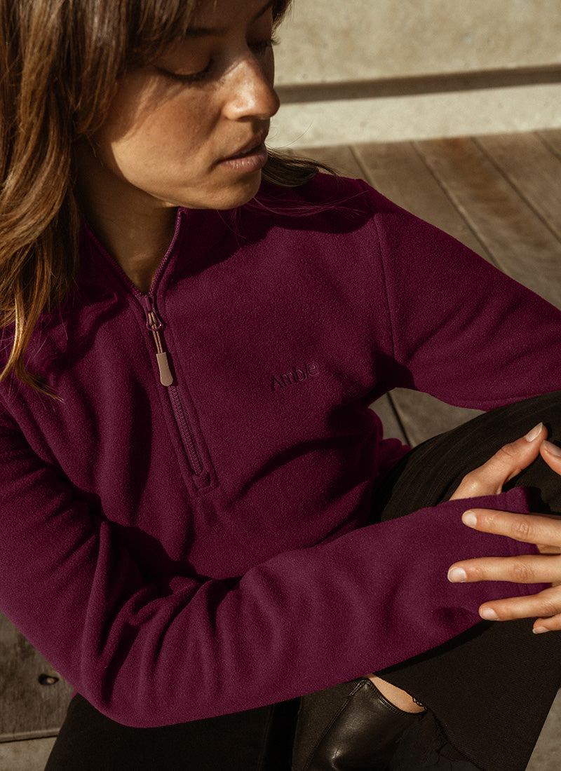 Sugarloaf Fleece Jumper - Mulberry